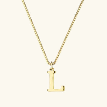 [Gaonasi]Therese Letter Initial Gold Necklace