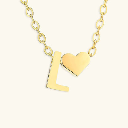 [Gaonasi]Ria Initial Letter Gold Necklace