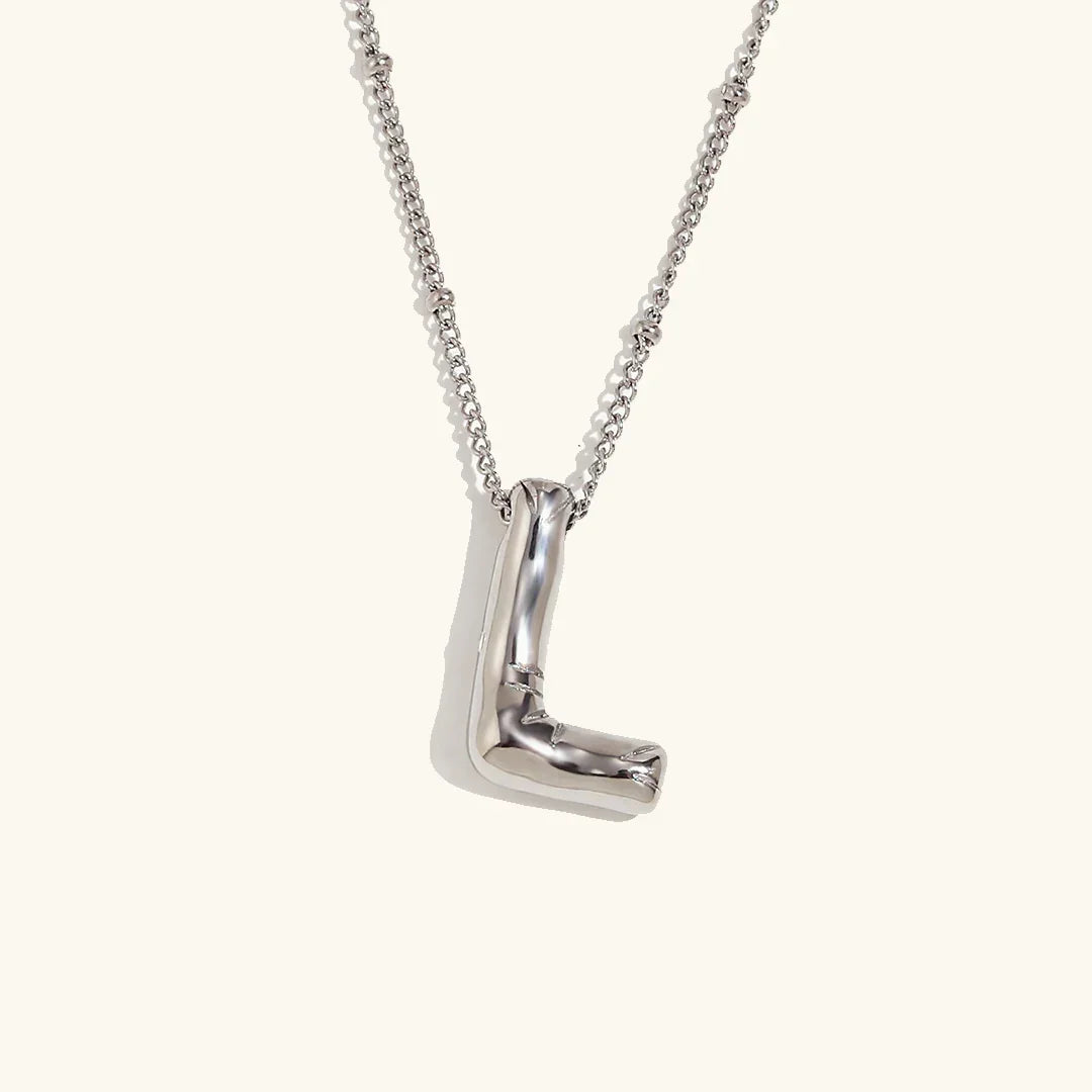 [Gaonasi]Balloon Gold Initial Necklace