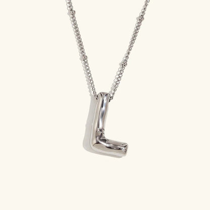 [Gaonasi]Balloon Gold Initial Necklace