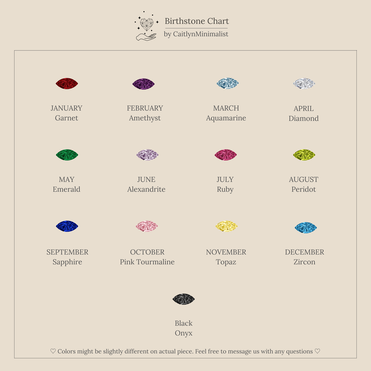 Duo Marquise Birthstone Ring