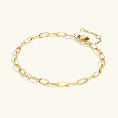 [Gaonasi]Maybelle Gold Paperclip Chain Bracelet