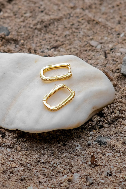 [Gaonasi]Melissa Oval Hoop Earrings