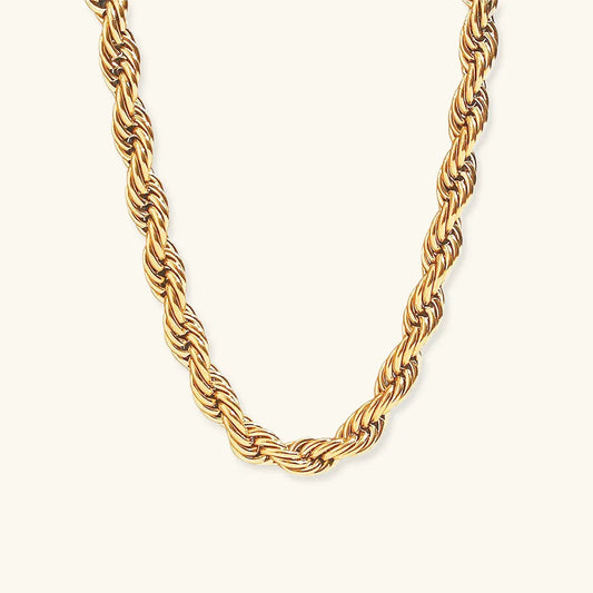 [Gaonasi]Mila Golden Twist Necklace