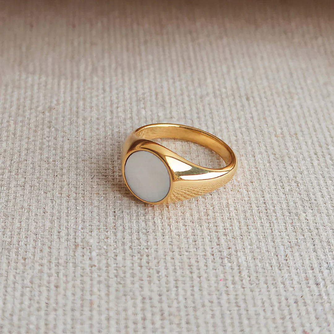 [Gaonasi]Mother Of Pearl Gold Ring