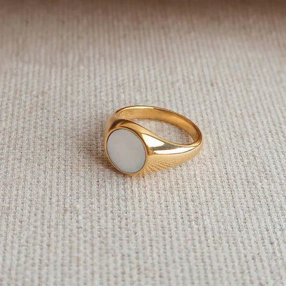 [Gaonasi]Mother Of Pearl Gold Ring