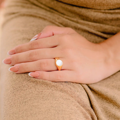 [Gaonasi]Mother Of Pearl Gold Ring