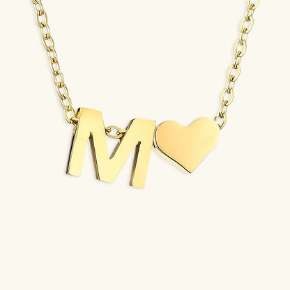 [Gaonasi]Ria Initial Letter Gold Necklace