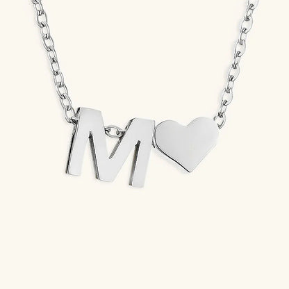 [Gaonasi]Ria Initial Letter Gold Necklace