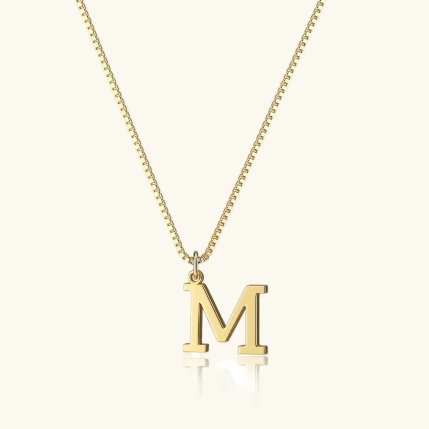 [Gaonasi]Therese Letter Initial Gold Necklace