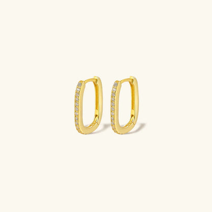 [Gaonasi]Melissa Oval Hoop Earrings