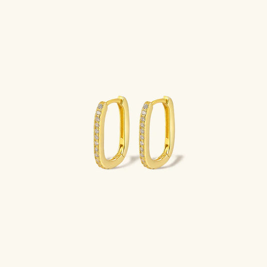 [Gaonasi]Melissa Oval Hoop Earrings