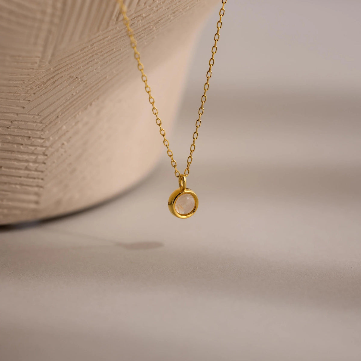 Moonstone Charm Necklace