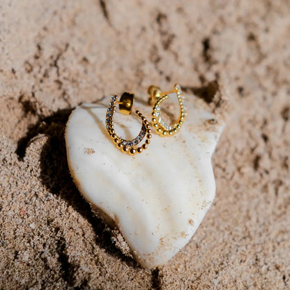 [Gaonasi]Nola Gold Earrings