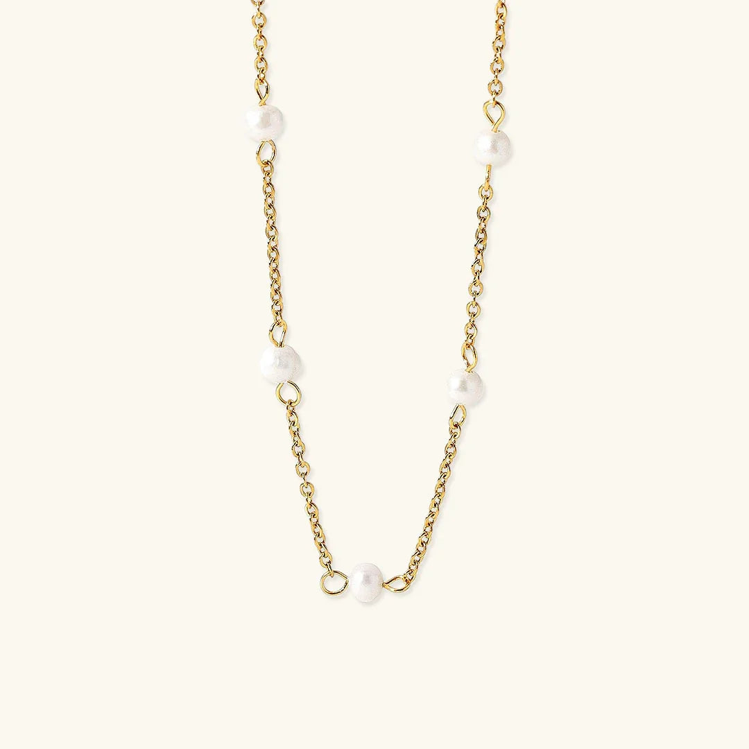 [Gaonasi]Nora Gold Pearl Necklace