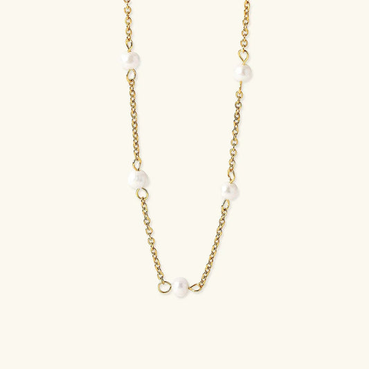 [Gaonasi]Nora Gold Pearl Necklace