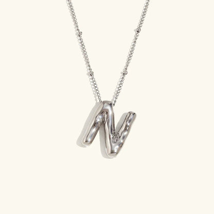[Gaonasi]Balloon Gold Initial Necklace