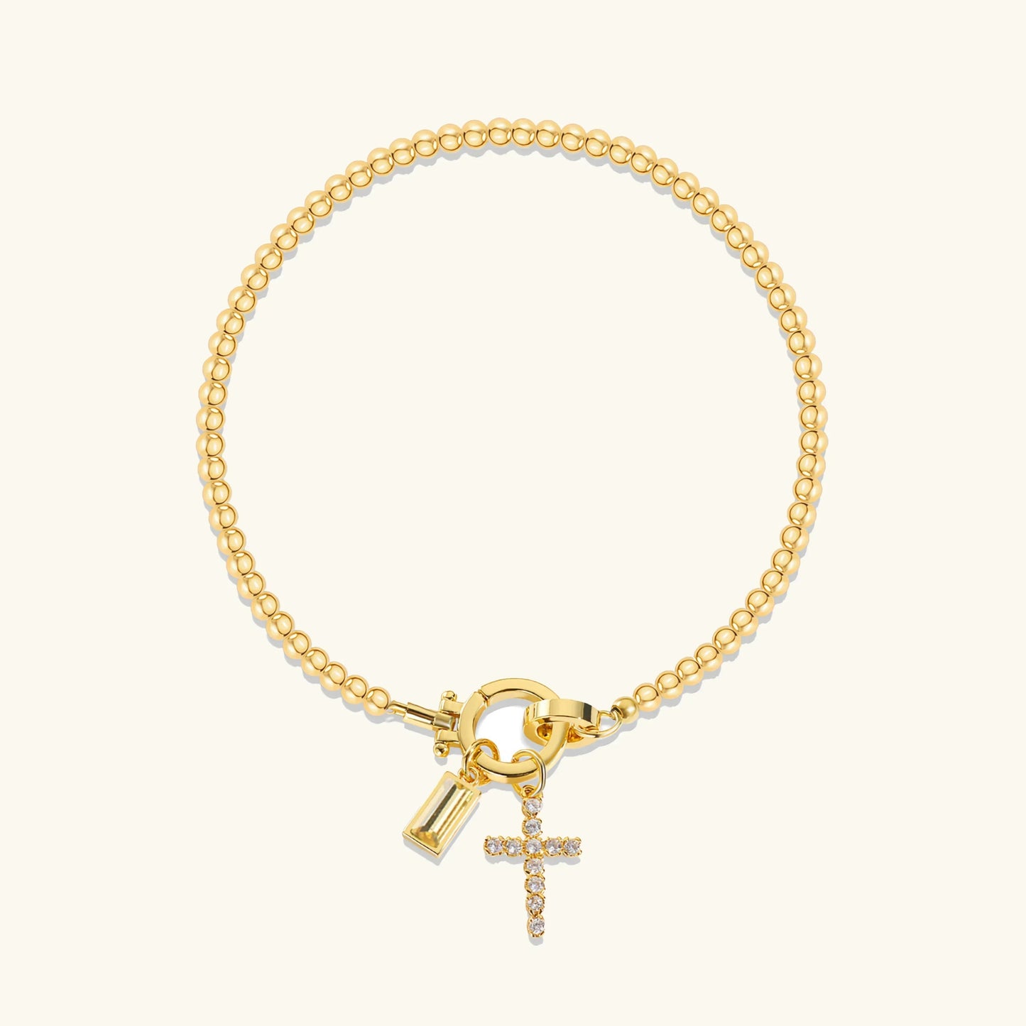 [Gaonasi]Amalia Birthstone Cross Bracelet