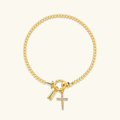 [Gaonasi]Amalia Birthstone Cross Bracelet