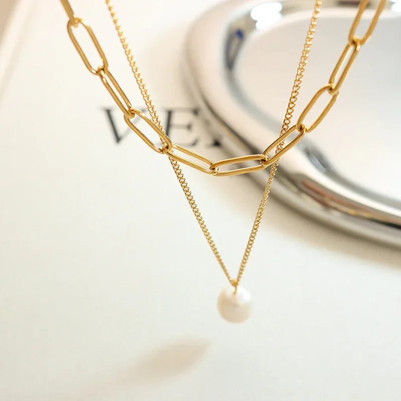 [Gaonasi]Tropica Freshwater Pearl Necklace