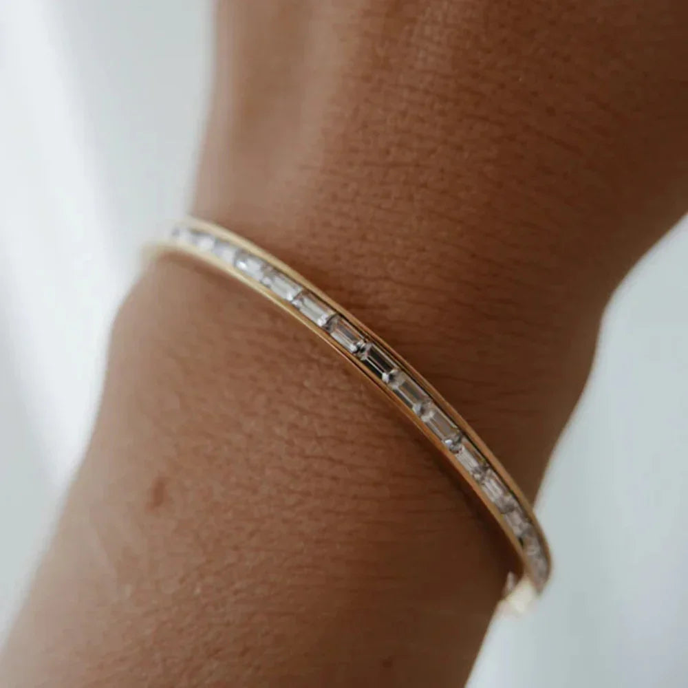 [Gaonasi]Grace Gold Diamond Bangle