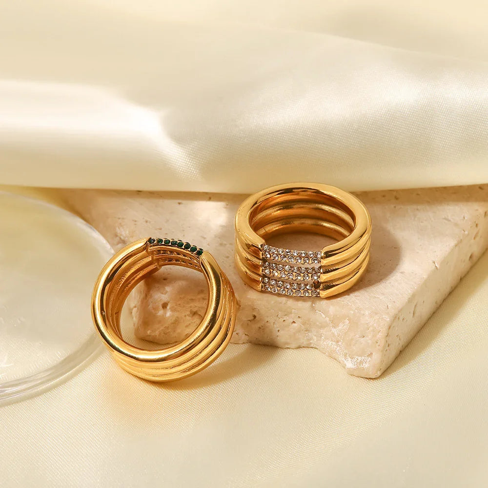 [Gaonasi]Serenity Diamond Gold Ring