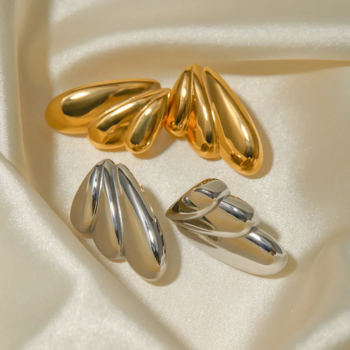 [Gaonasi]Saffron Gold Earrings