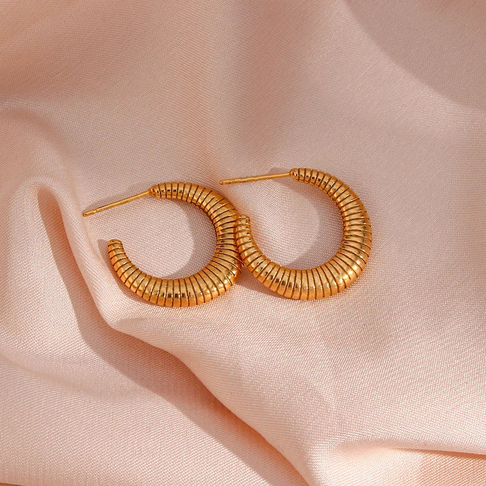 [Gaonasi]Bailey Hoop Earrings