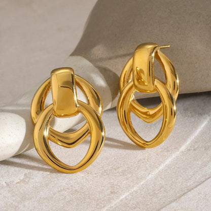 [Gaonasi]Zoey Gold Earrings