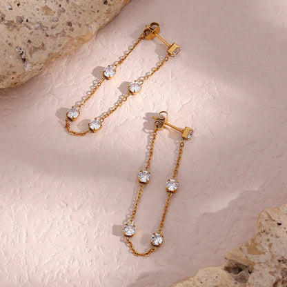 [Gaonasi]Iris Diamond Earrings