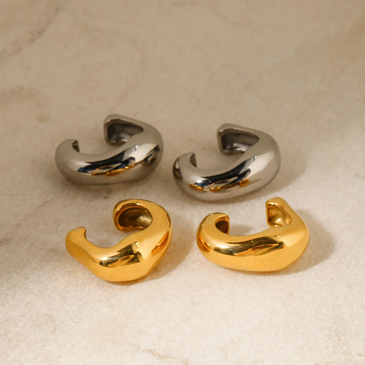 [Gaonasi]Fabienne Gold Ear Cuffs