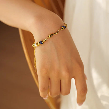 [Gaonasi]Quintessa Layered Chain Pearl Bracelet