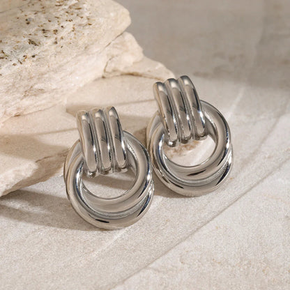 [Gaonasi]Luna Layered Hoop Earrings