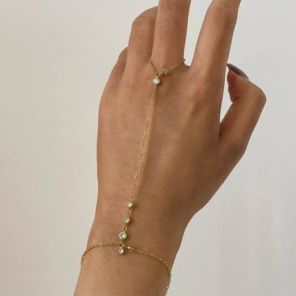 [Gaonasi]Elina Diamond Hand Chain
