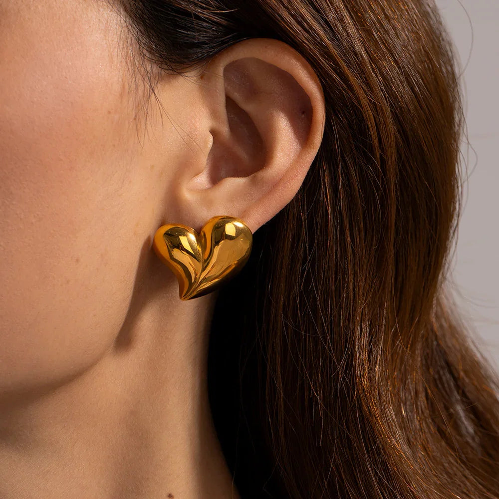 [Gaonasi]Dorothea Heart Earrings