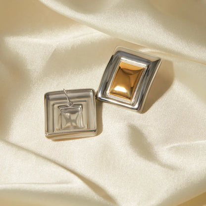 [Gaonasi]Jocelyn Two Tone Earrings
