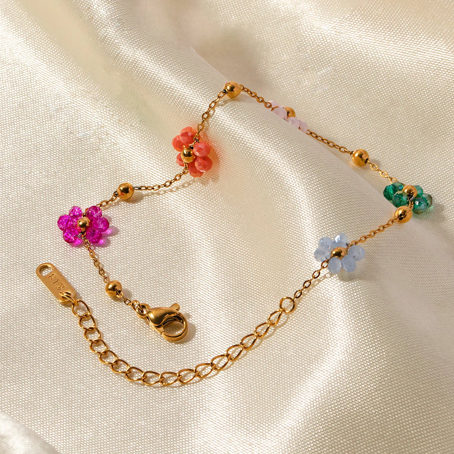[Gaonasi]Azalea Floral Gold Bracelet