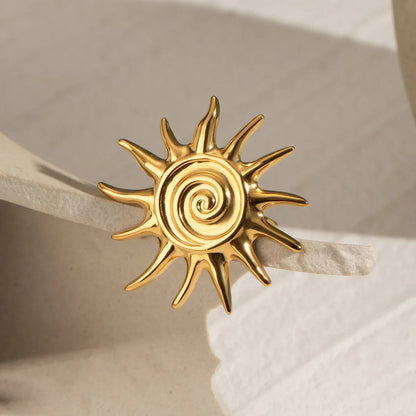 [Gaonasi]Solstice Golden Sun Ring