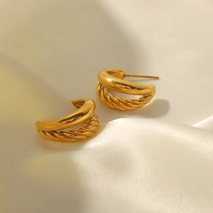 [Gaonasi]Cecilia Layered Earrings