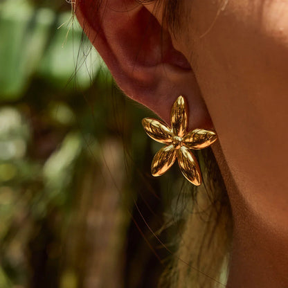 [Gaonasi]Monica Floral Gold Earrings