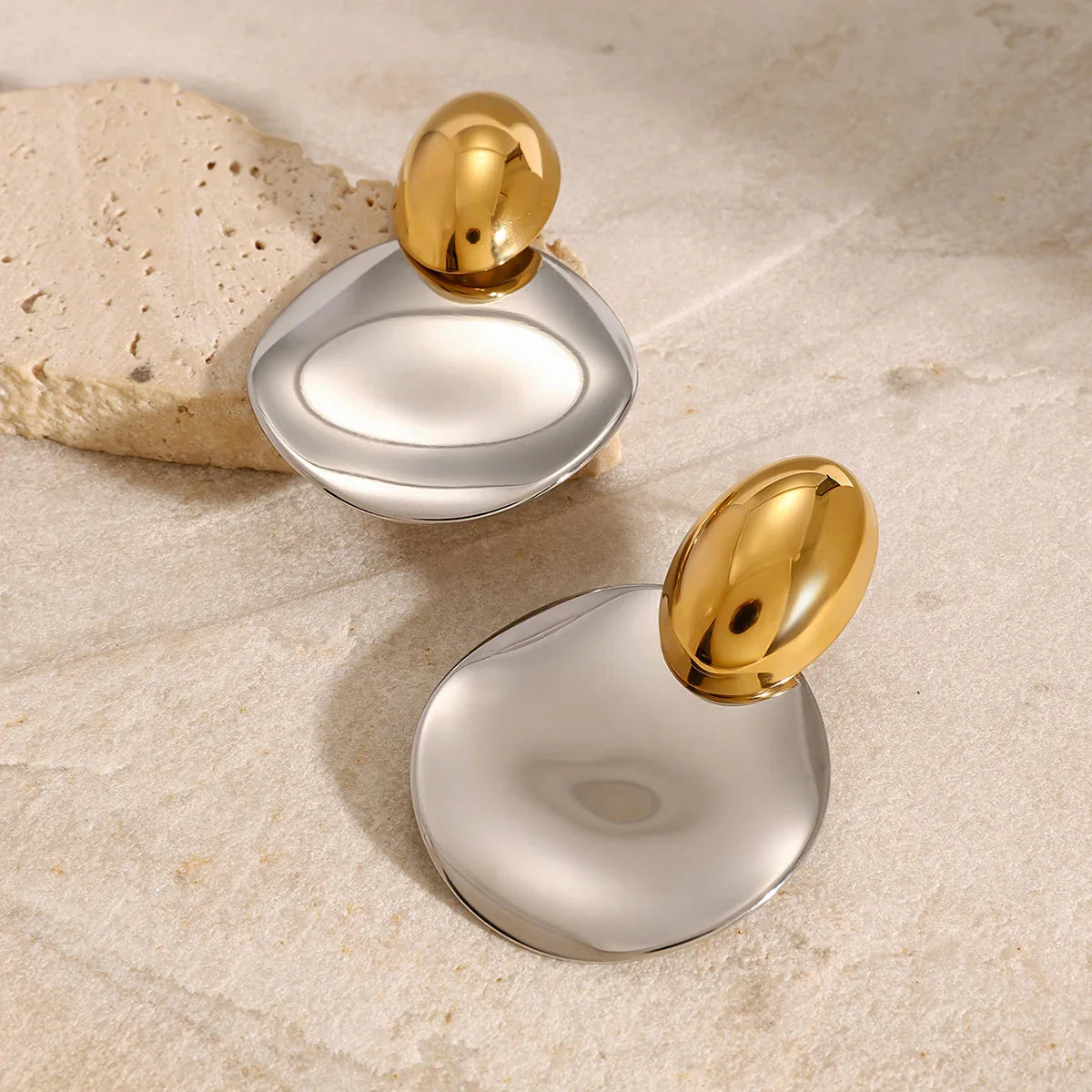 [Gaonasi]Destiny Chunky Gold Drop Earrings