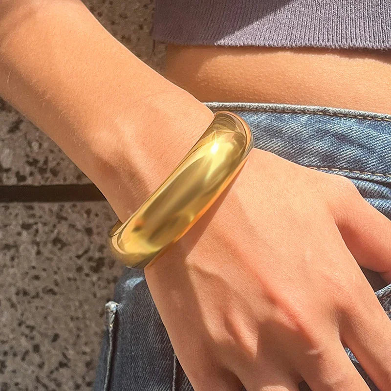[Gaonasi]Maelis Smooth Gold Bangle