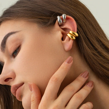 [Gaonasi]Fabienne Gold Ear Cuffs