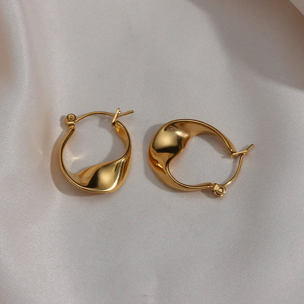 [Gaonasi]Esti Irregular Hoop Earrings