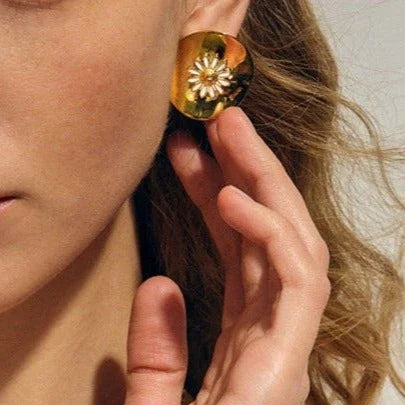 [Gaonasi]Georgiana Gold Earrings