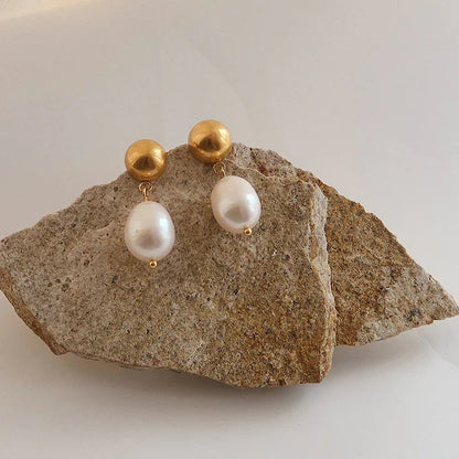 [Gaonasi]Cornelia Freshwater Pearl Earrings
