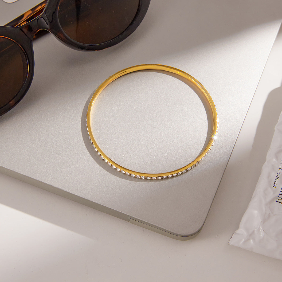 [Gaonasi]Kalista Diamond Gold Bangle