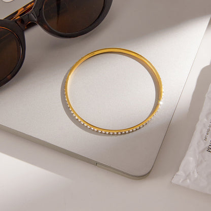 [Gaonasi]Kalista Diamond Gold Bangle