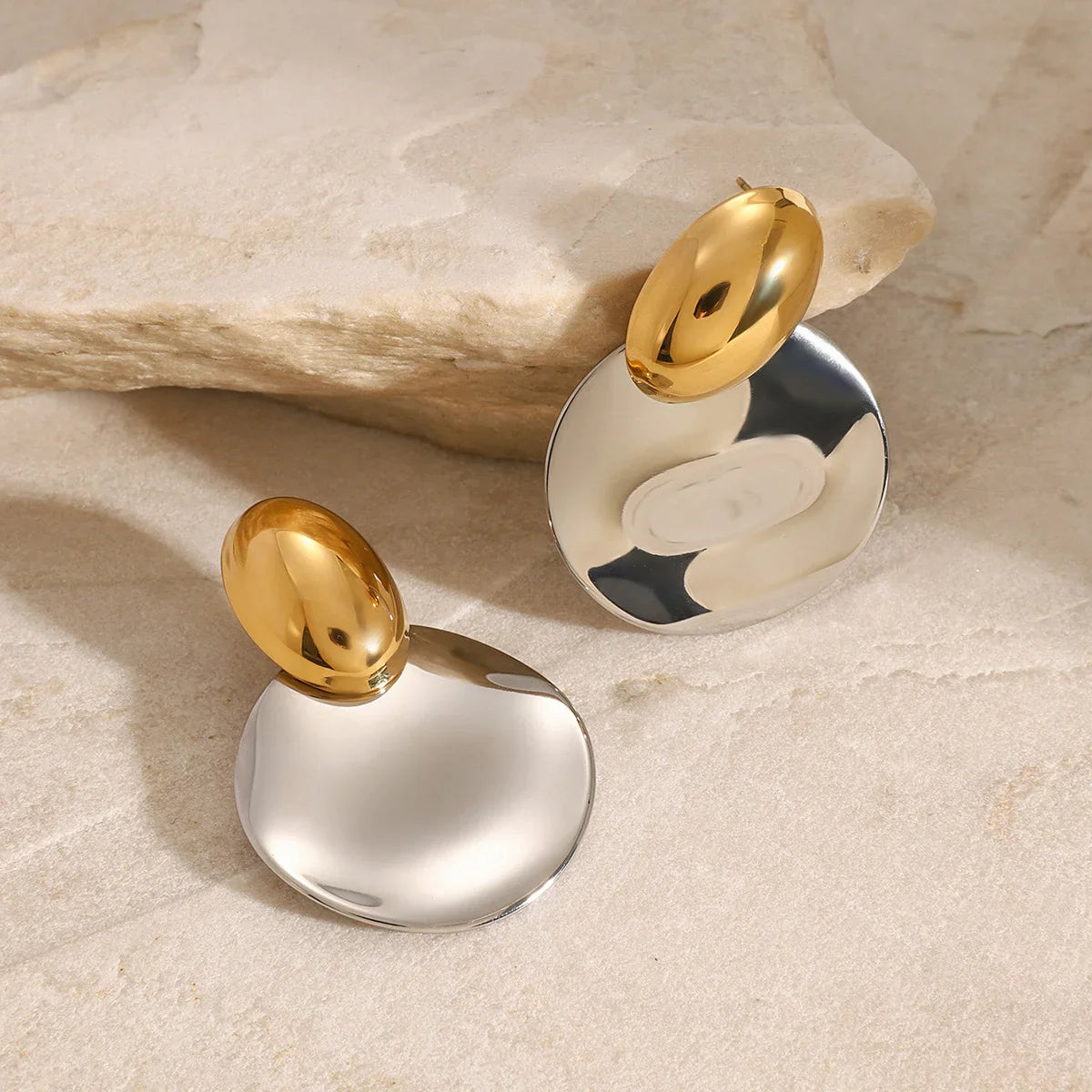 [Gaonasi]Destiny Chunky Gold Drop Earrings