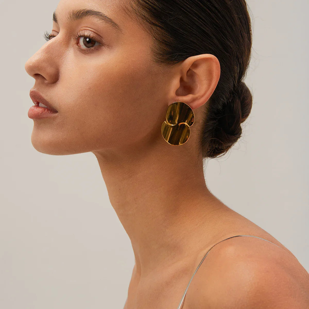 [Gaonasi]Mireille Gold Earrings